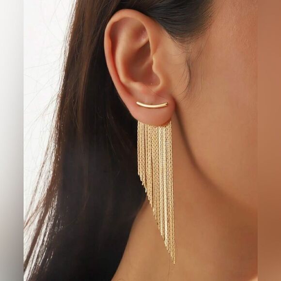 Tassel drop earrings N1061 - Picture 1 of 5